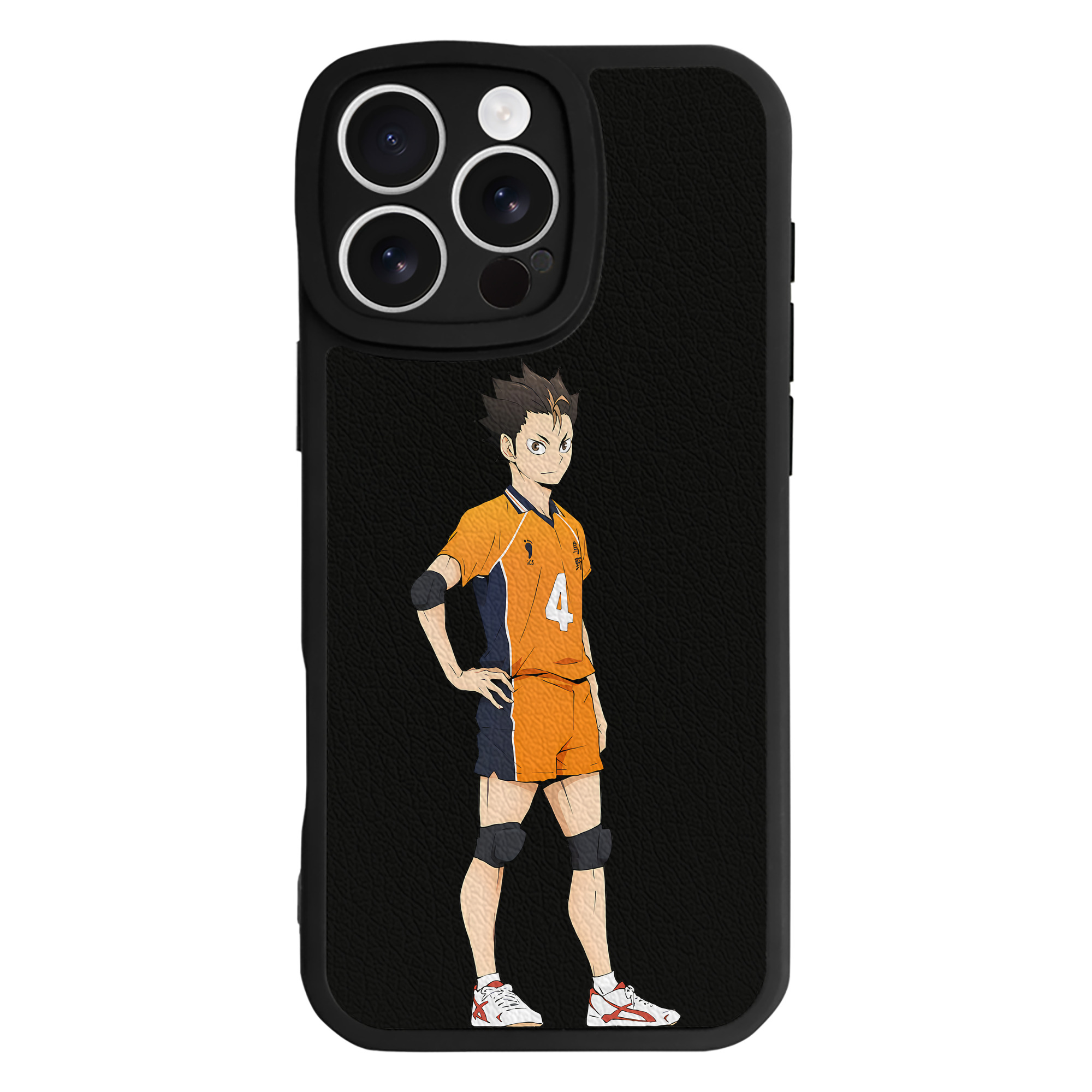 （画像用） ハイキュー!! Haikyu!! 【iPhone 16シリーズ対応】シリコンスマホケース（レザー調） 材質：シリコン